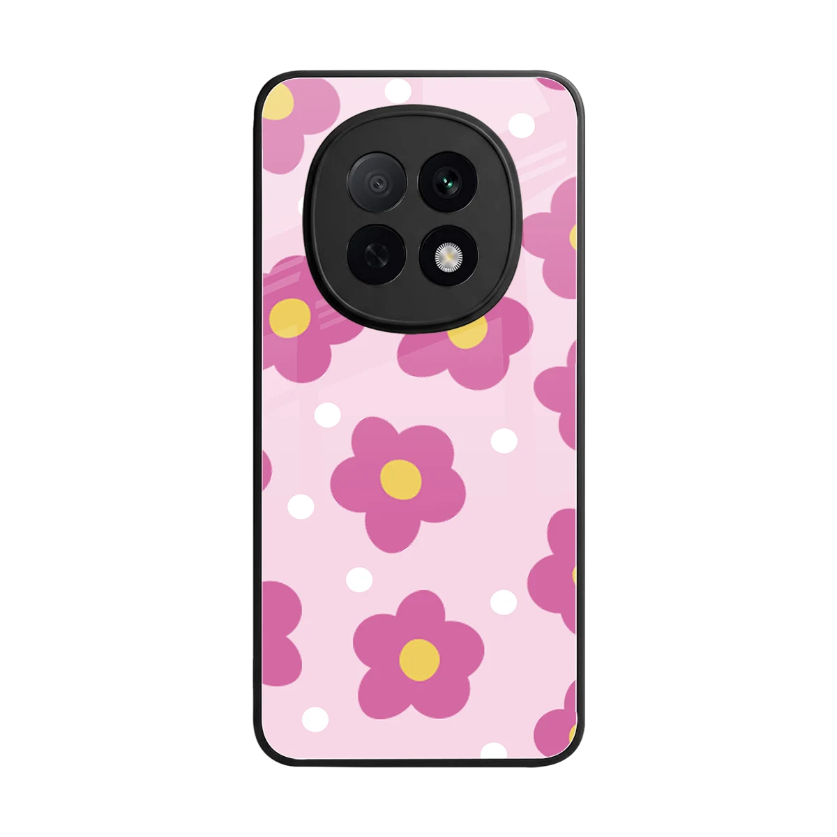 Candy Flower back phone cover | glass case for oppo f29 pro 5g