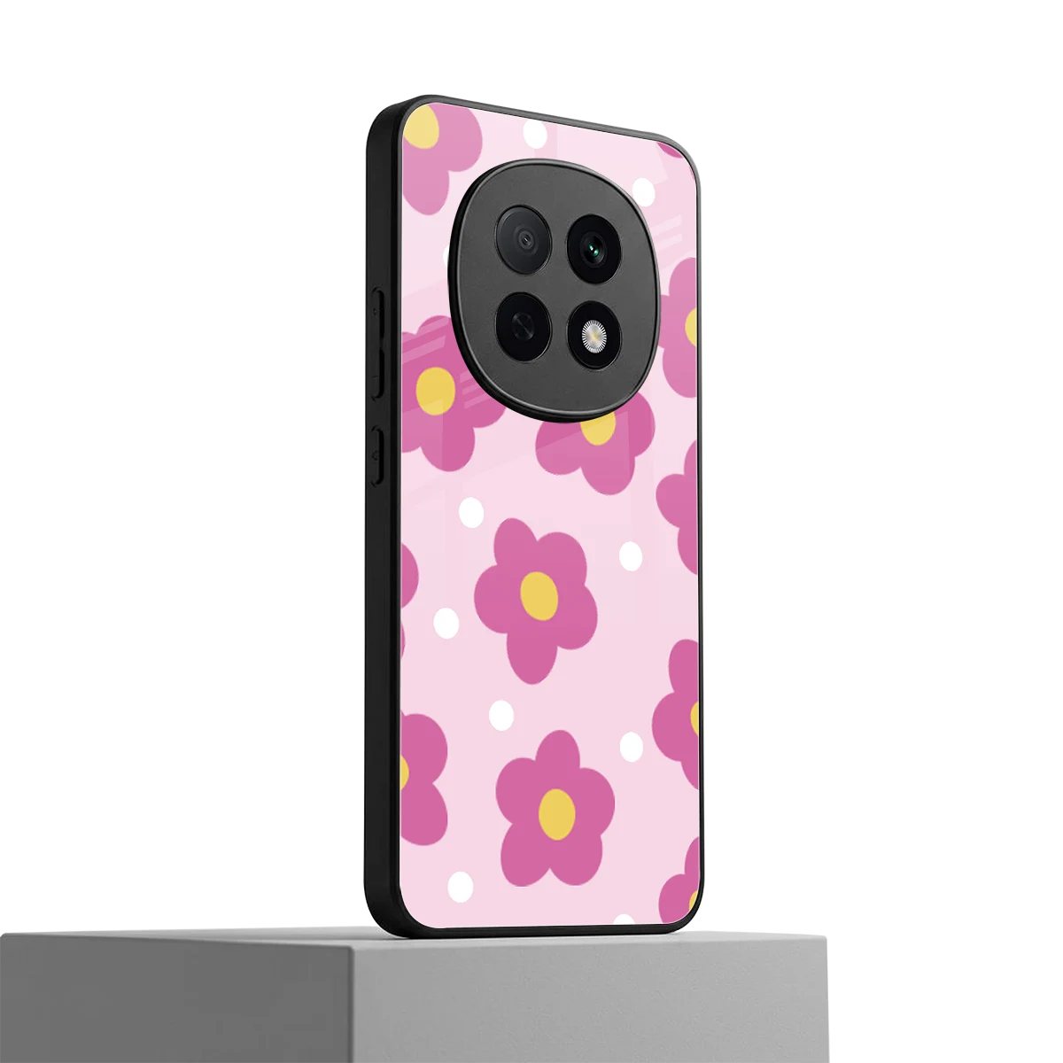 Candy Flower oppo f29 pro 5g mobile cover | shockproof glass phone case