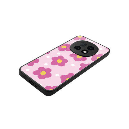 Candy Flower stylish phone case for oppo f29 pro 5g | glossy glass and slim fit