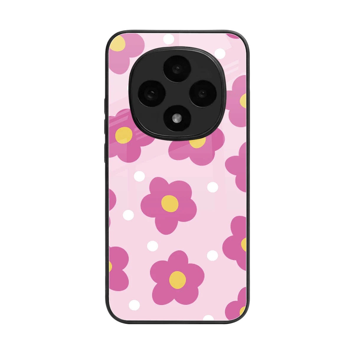 Candy Flower back phone cover | glass case for oppo f31 pro 5g