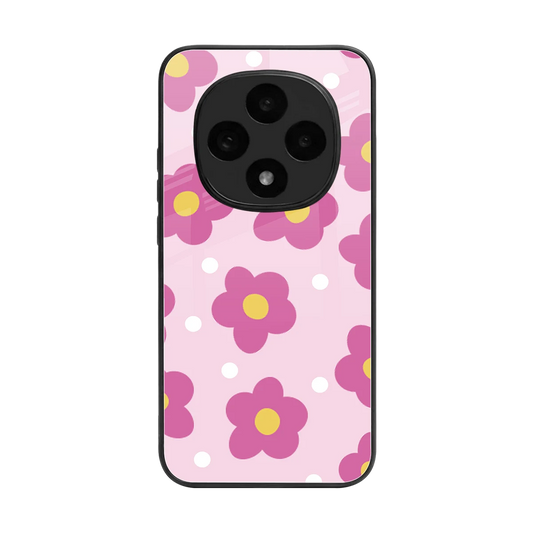 Candy Flower back phone cover | glass case for oppo f31 pro 5g