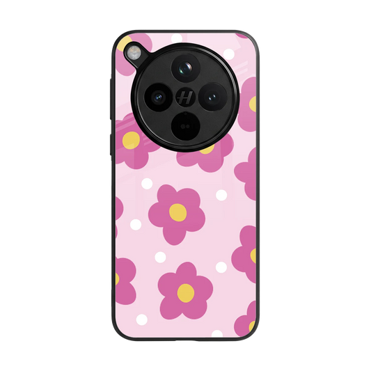 Candy Flower back phone cover | glass case for oppo find x8