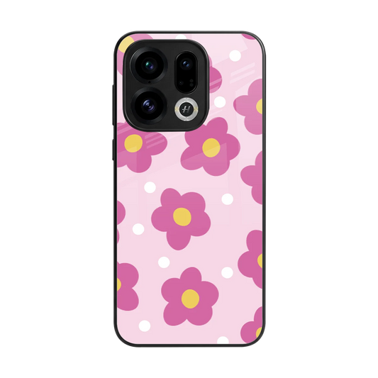 Candy Flower back phone cover | glass case for oppo find x9