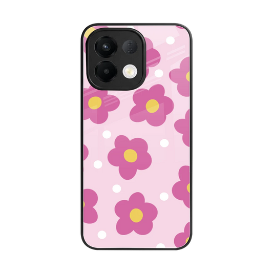 Candy Flower back phone cover | glass case for oppo k13 5g