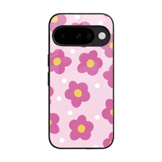Candy Flower back phone cover | glass case for google pixel 10