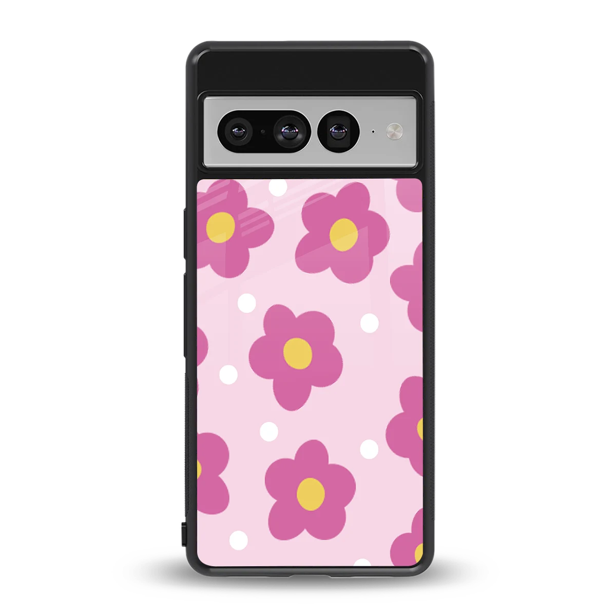 Candy Flower back phone cover | glass case for google pixel 7 pro