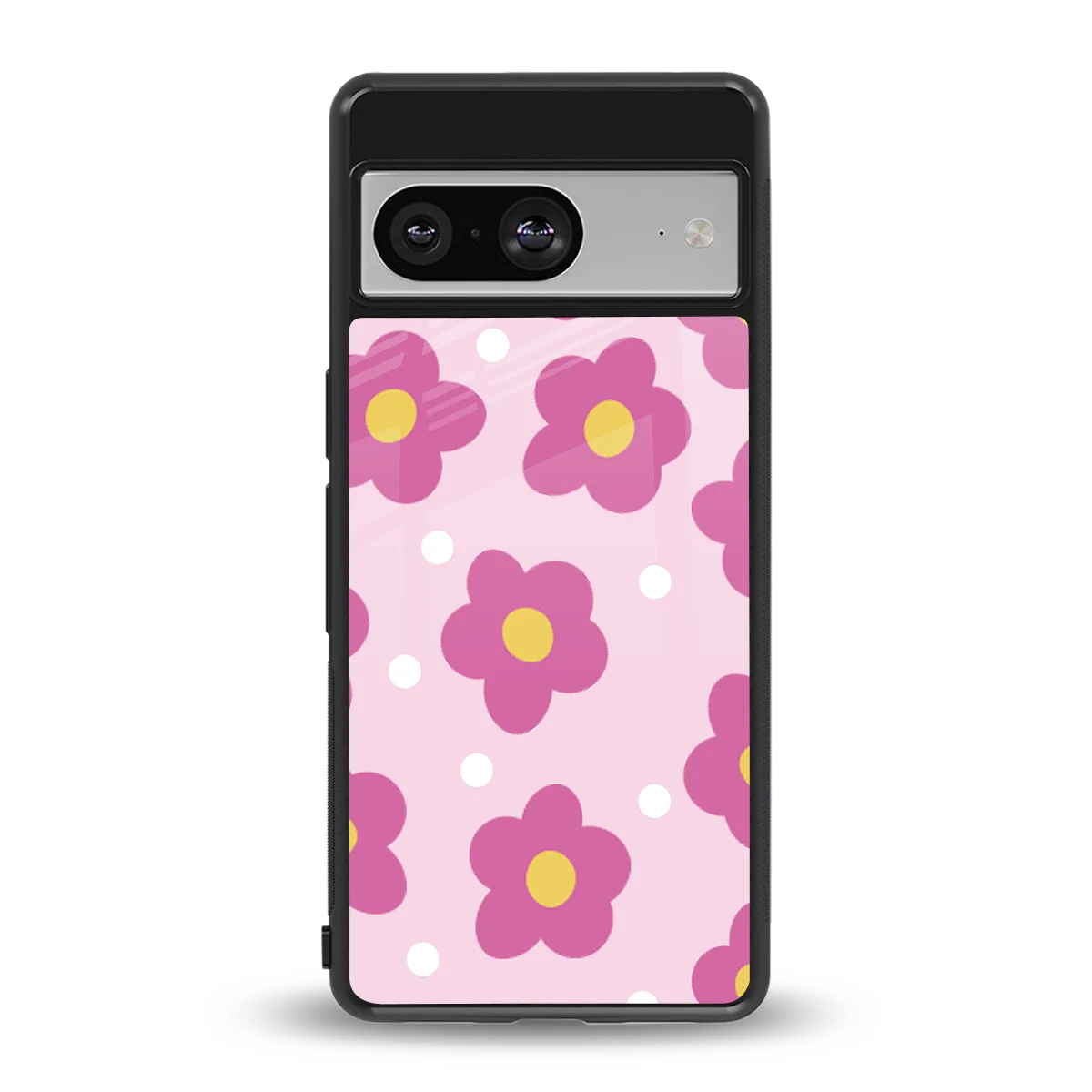 Candy Flower back phone cover | glass case for google pixel 8