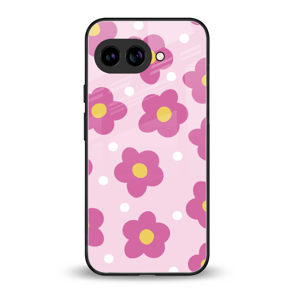 Candy Flower back phone cover | glass case for google pixel 10a