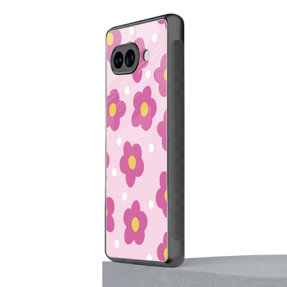 Candy Flower google pixel 10a mobile cover | shockproof glass phone case