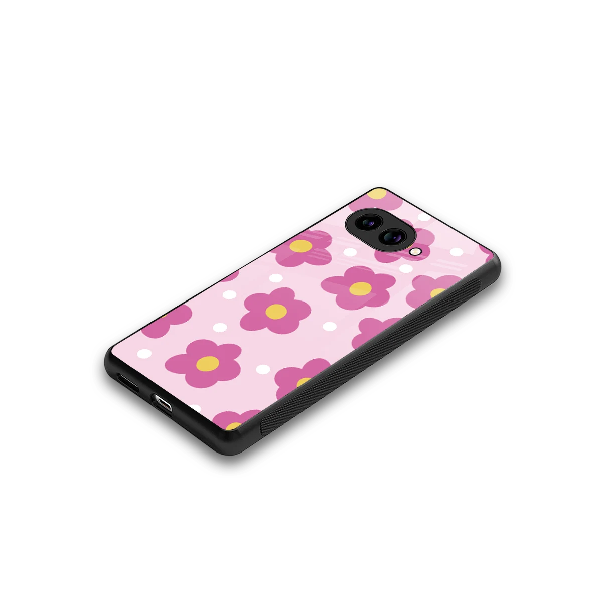 Candy Flower stylish phone case for google pixel 10a | glossy glass and slim fit