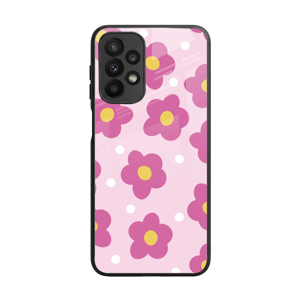 Candy Flower back phone cover | glass case for samsung galaxy a23