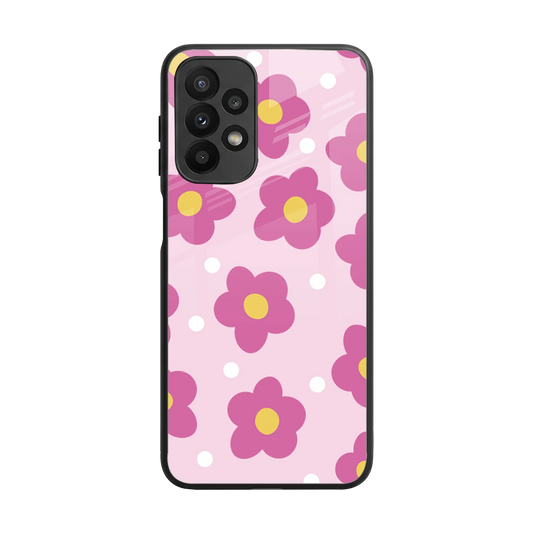 Candy Flower back phone cover | glass case for samsung galaxy a23