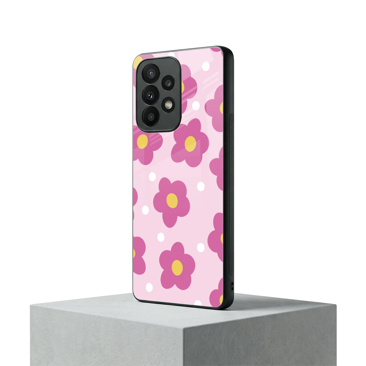 Candy Flower samsung galaxy a23 mobile cover | shockproof glass phone case