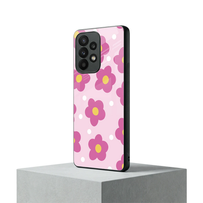Candy Flower samsung galaxy a23 mobile cover | shockproof glass phone case