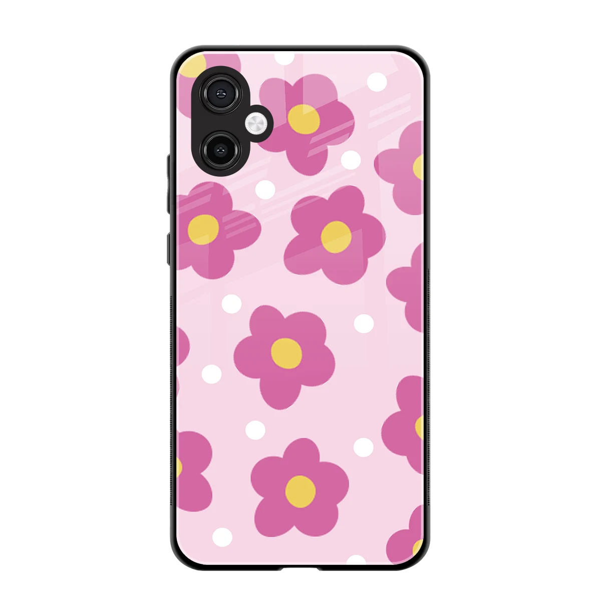 Candy Flower back phone cover | glass case for samsung galaxy a06 5g