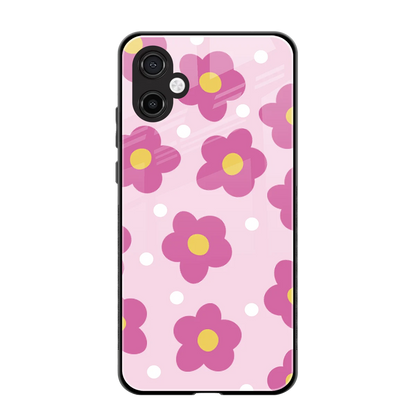 Candy Flower back phone cover | glass case for samsung galaxy a06 5g