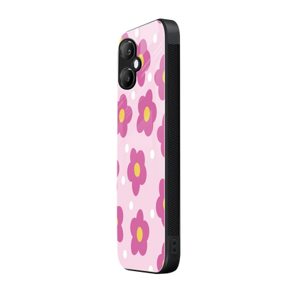 Candy Flower samsung galaxy a06 5g mobile cover | shockproof glass phone case