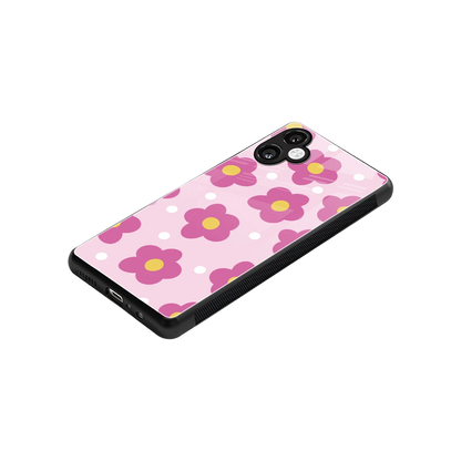 Candy Flower stylish phone case for samsung galaxy a06 5g | glossy glass and slim fit