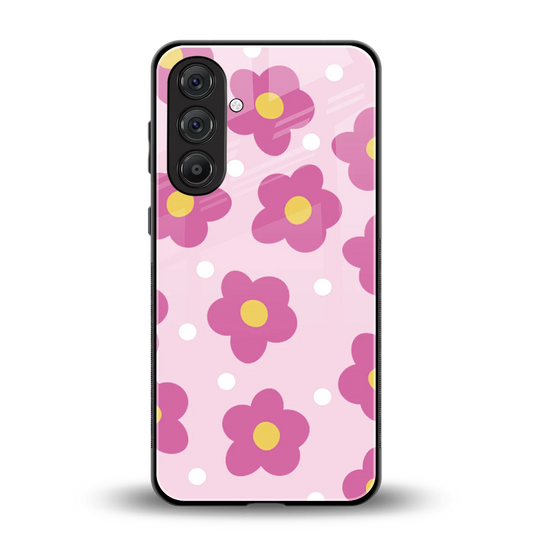 Candy Flower back phone cover | glass case for samsung galaxy m36 5g