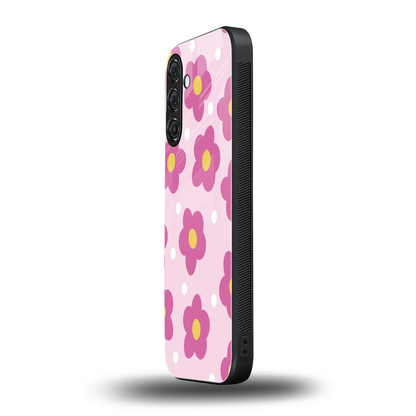 Candy Flower samsung galaxy m34 5g mobile cover | shockproof glass phone case