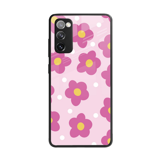 Candy Flower back phone cover | glass case for samsung galaxy s20 fe