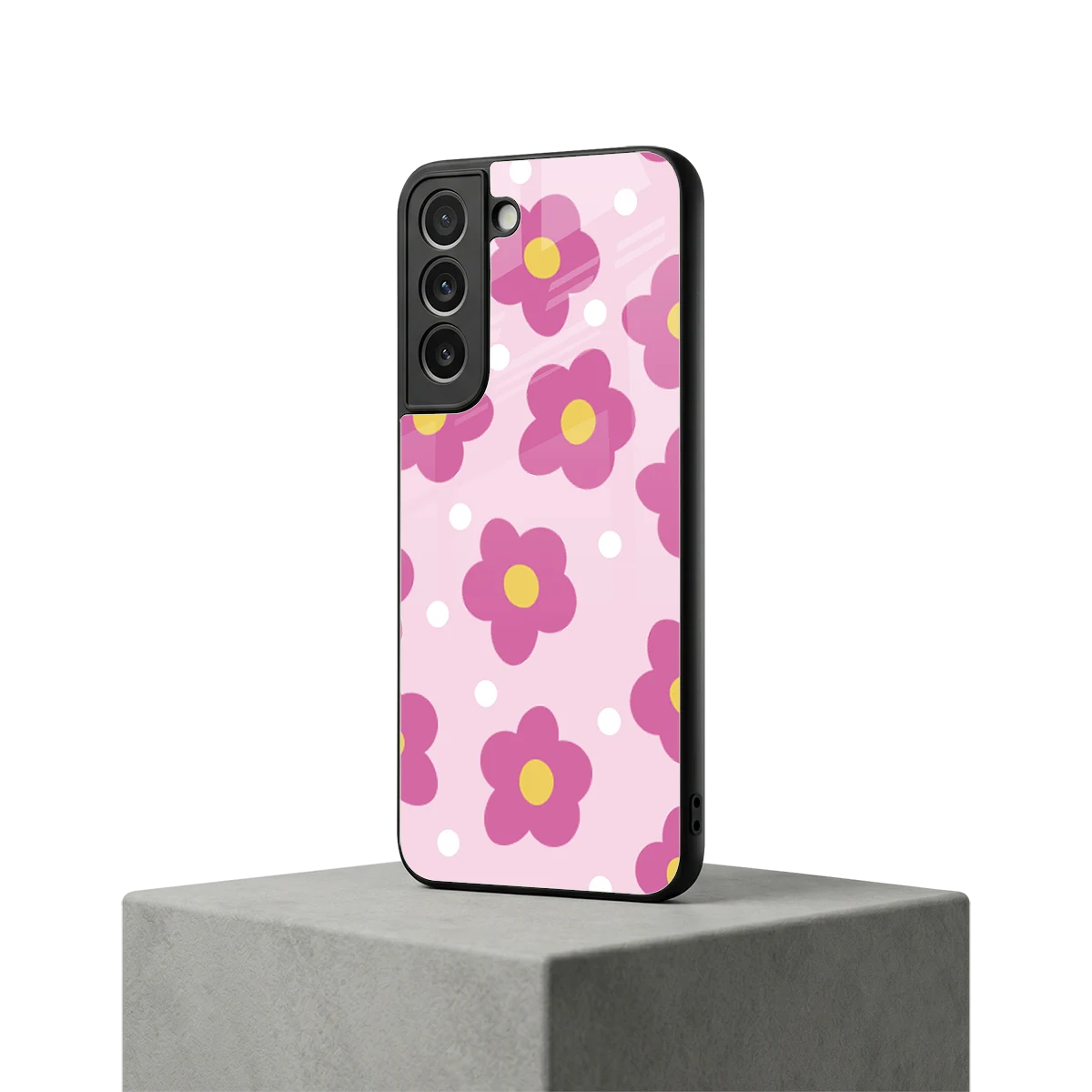 Candy Flower samsung galaxy s22 mobile cover | shockproof glass phone case