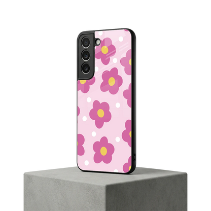 Candy Flower samsung galaxy s22 mobile cover | shockproof glass phone case