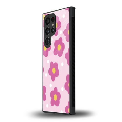Candy Flower samsung galaxy s24 ultra mobile cover | shockproof glass phone case