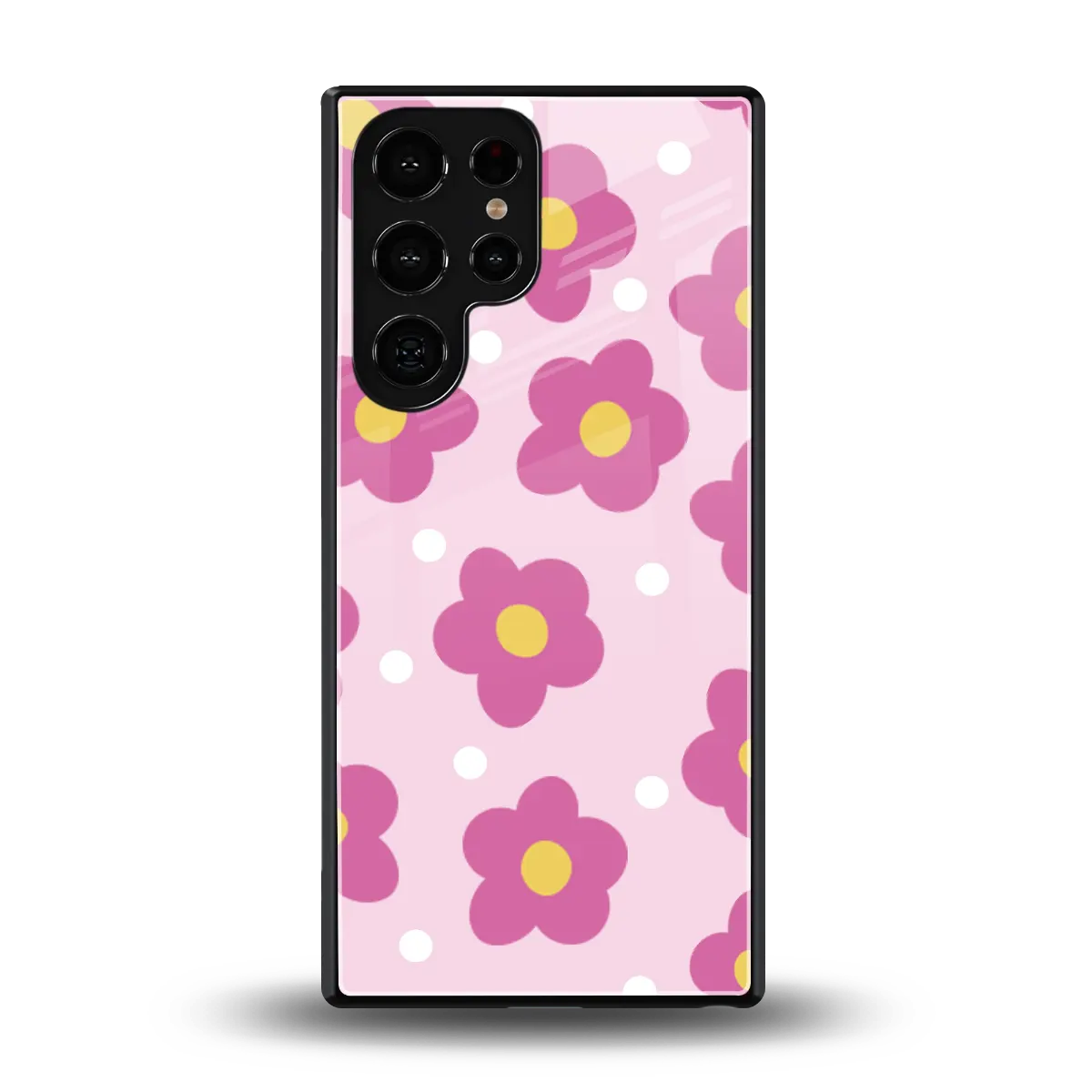 Candy Flower back phone cover | glass case for samsung galaxy s25 ultra