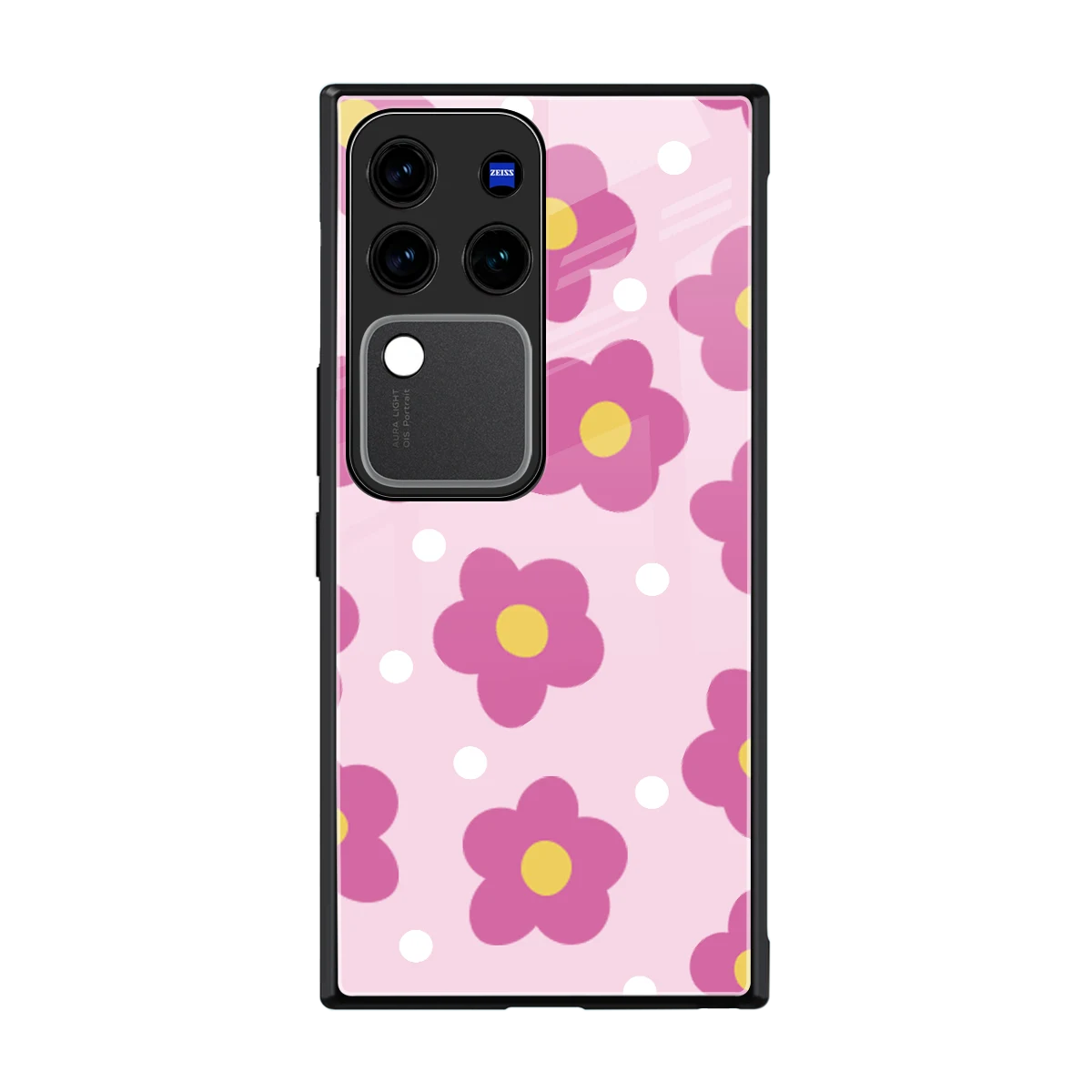Candy Flower back phone cover | glass case forvivo v30 pro