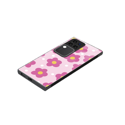 Candy Flower stylish phone case forvivo v30 pro | glossy glass and slim fit