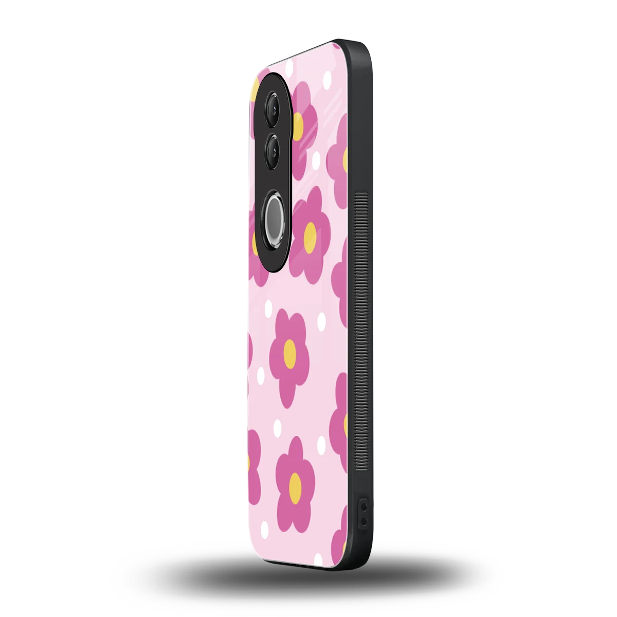 Candy Flower vivo v50 mobile cover | shockproof glass phone case