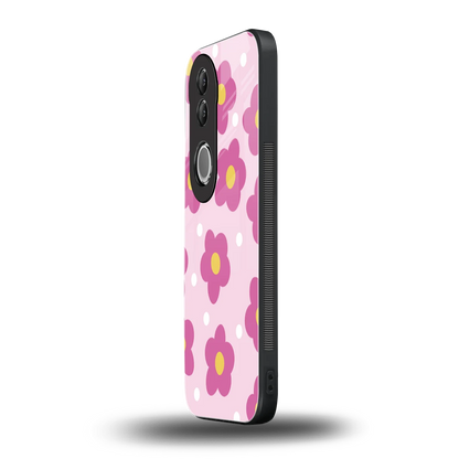 Candy Flower vivo v50 mobile cover | shockproof glass phone case