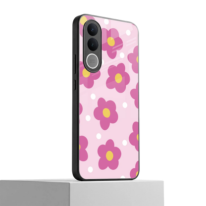 Candy Flower vivo v70 fe mobile cover | shockproof glass phone case