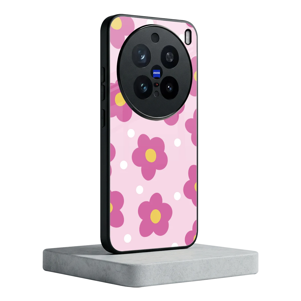 Candy Flower vivo x200 pro mobile cover | shockproof glass phone case
