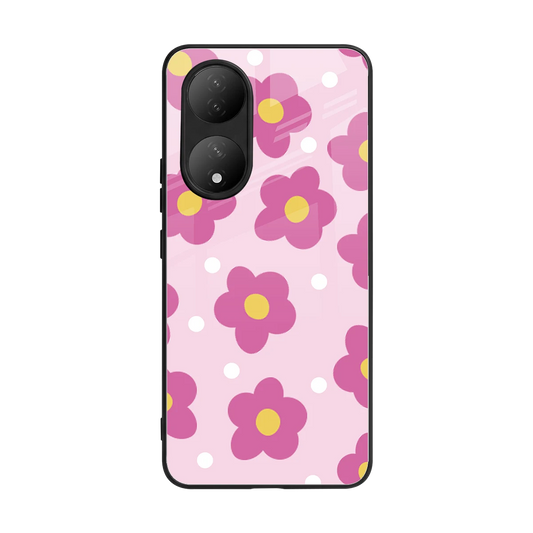 Candy Flower back phone cover | glass case for Vivo-y100