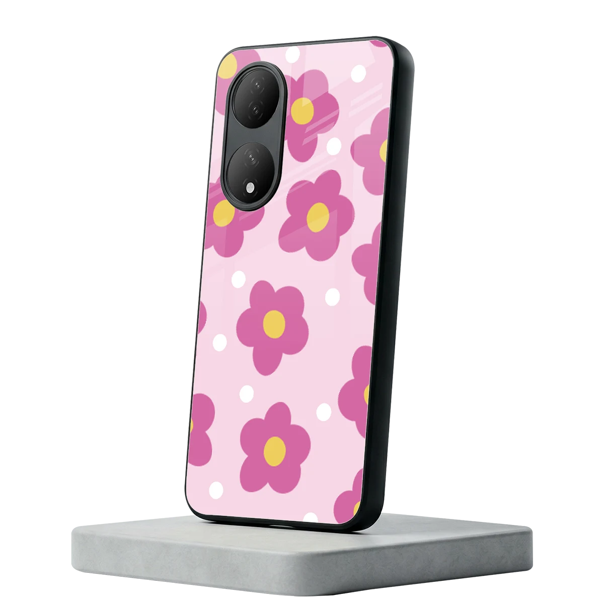 Candy Flower Vivo-y100 mobile cover | shockproof glass phone case