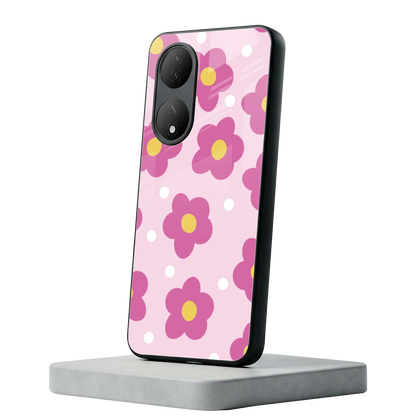 Candy Flower Vivo-y100 mobile cover | shockproof glass phone case