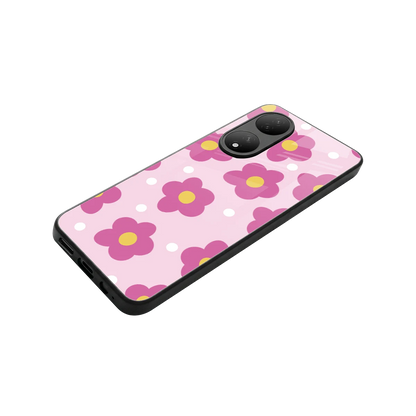Candy Flower stylish phone case for Vivo-y100 | glossy glass and slim fit