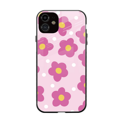 Candy Flower back phone cover | glass case for iphone 12