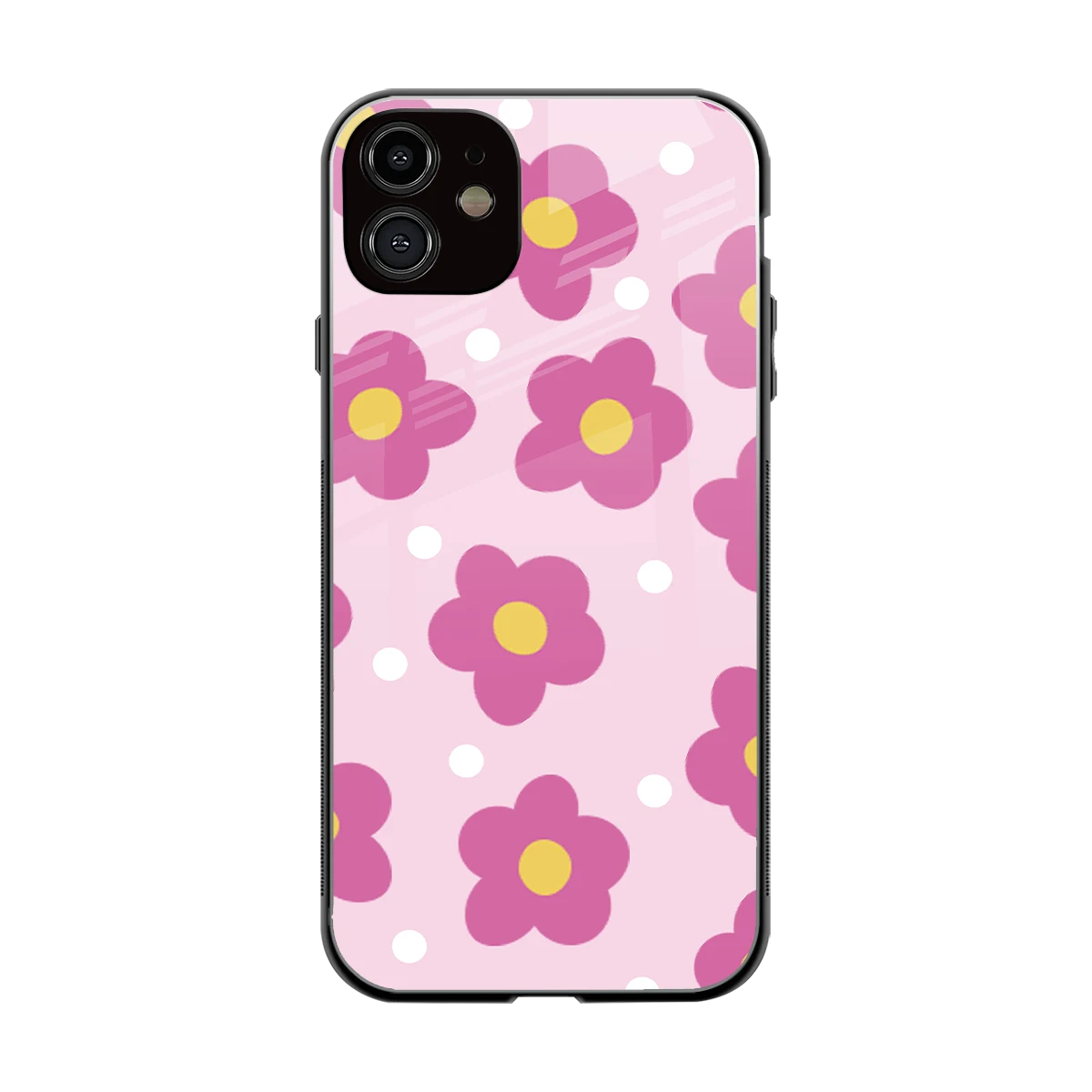 Candy Flower back phone cover | glass case for iphone 11
