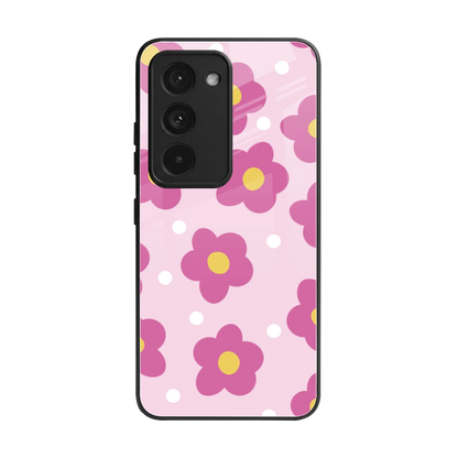 Candy Flower back phone cover | glass case for redmi 15 5g