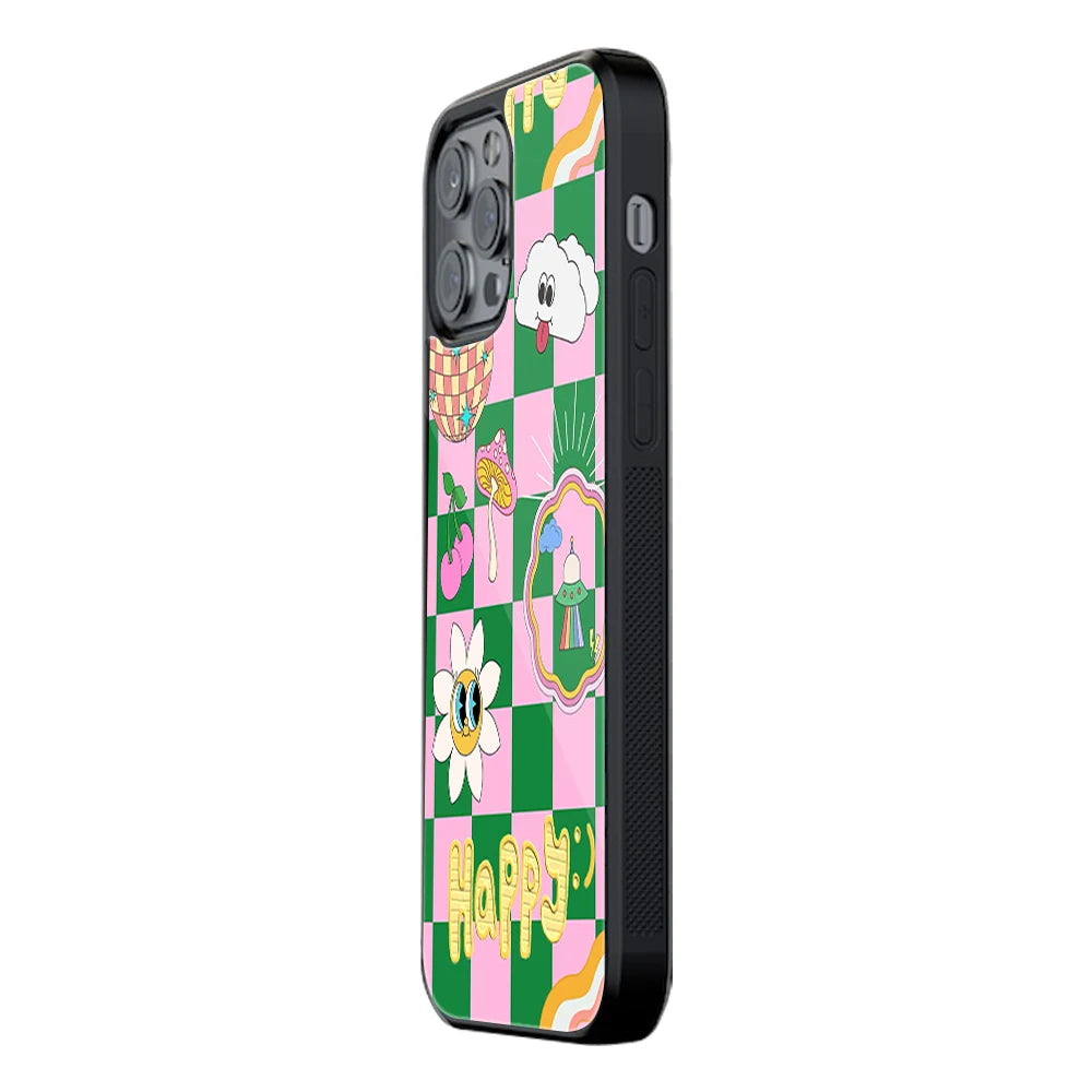 Trendy Glass Back Mobile Case for iPhone, Samsung, Redmi, OnePlus, Google Pixel, Motorola