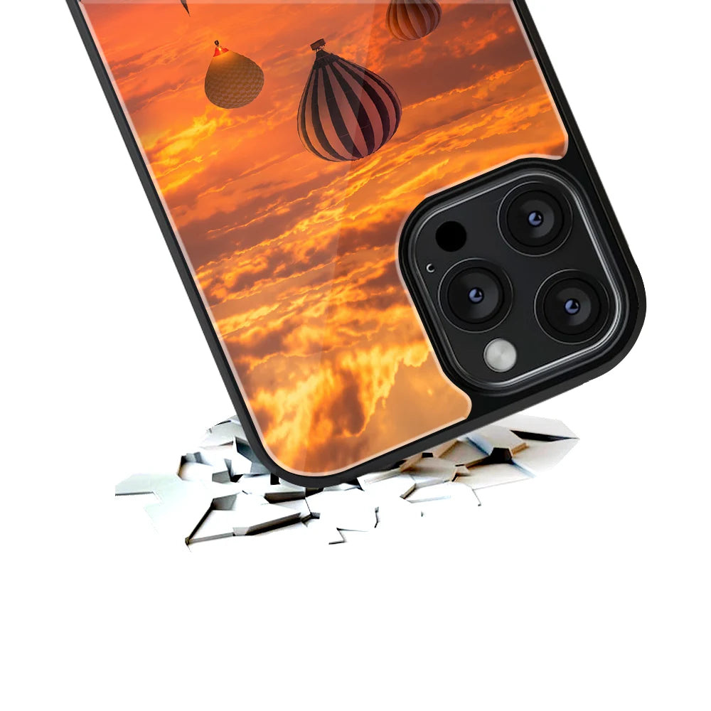 Durable Glass Back Mobile Case for iPhone, Samsung, OnePlus, Google Pixel, Redmi, Vivo, Oppo