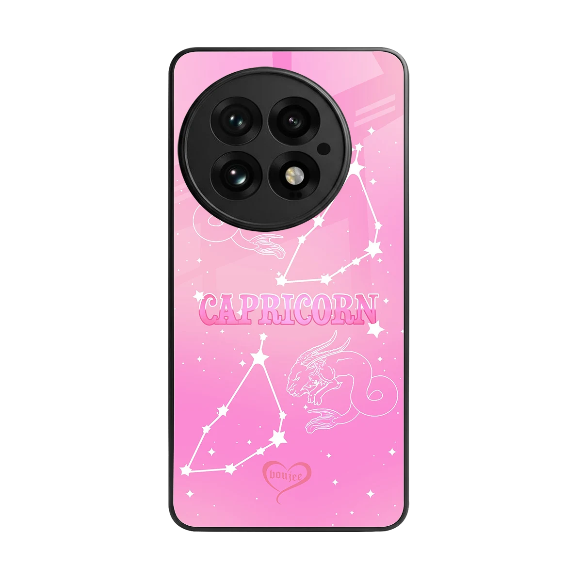 Capricorn Aura back phone cover | glass case for oneplus 13