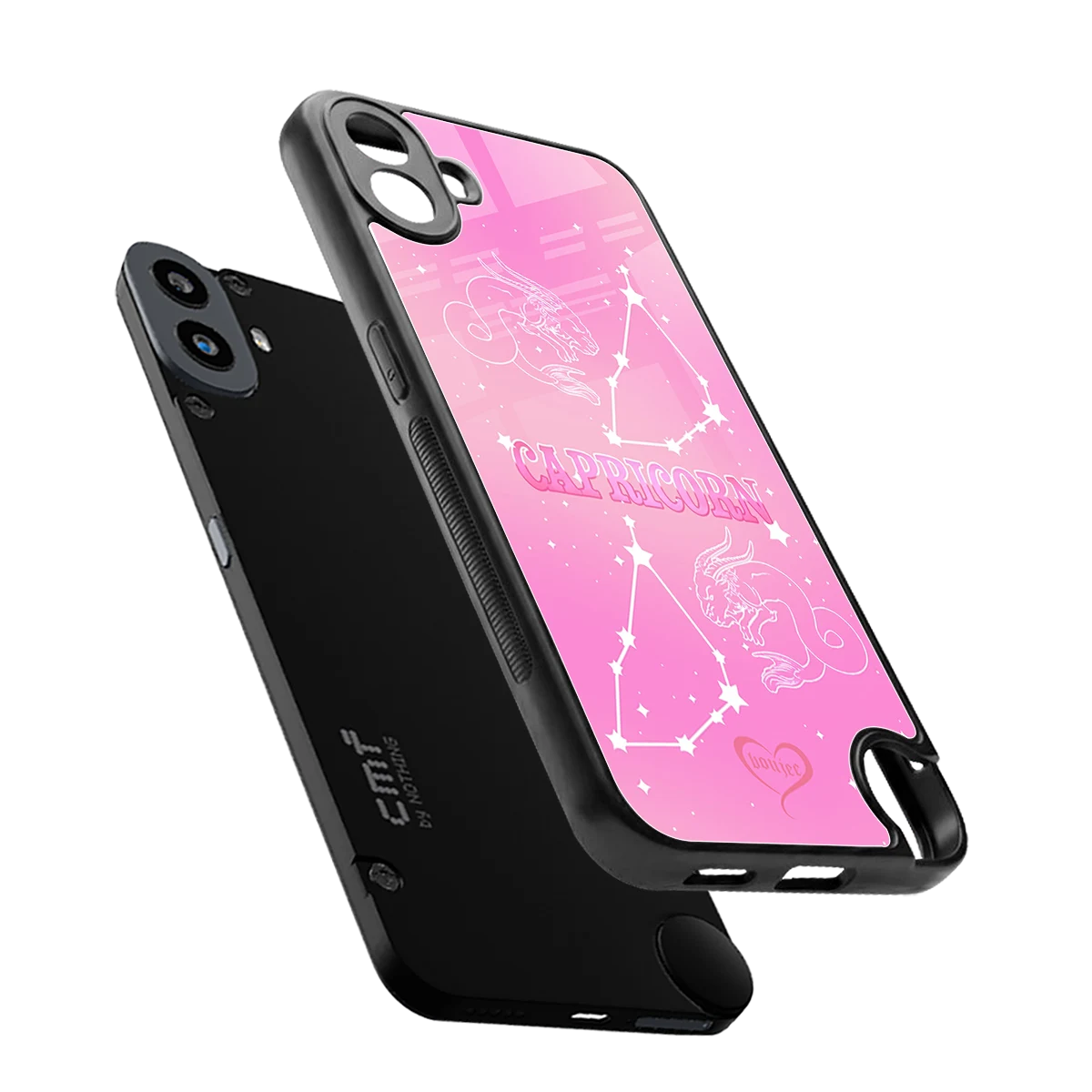 Capricorn Aura sleek cmf nothing phone 1 cover with tempered glass back and TPU edges