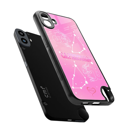 Capricorn Aura sleek cmf nothing phone 1 cover with tempered glass back and TPU edges