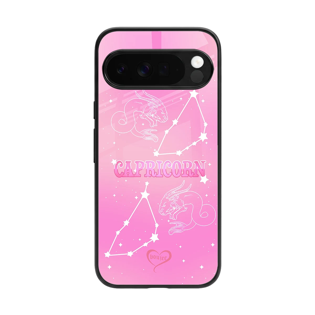 Capricorn Aura back phone cover | glass case for google pixel 10 pro xl