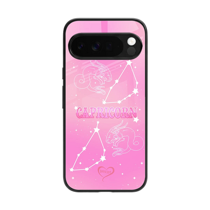 Capricorn Aura back phone cover | glass case for google pixel 10 pro xl