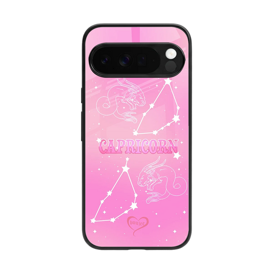 Capricorn Aura back phone cover | glass case for google pixel 10 pro xl